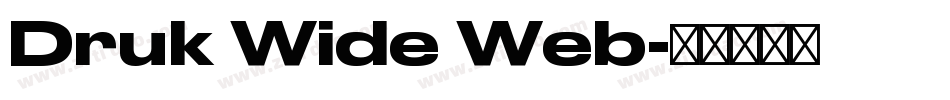 Druk Wide Web字体转换
